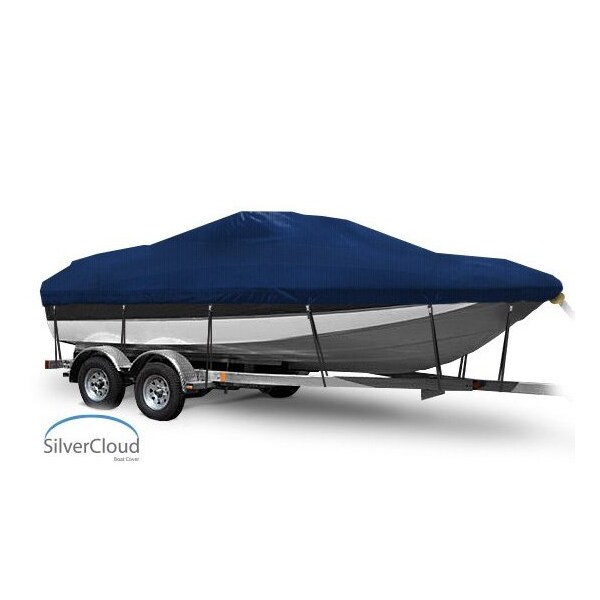 Eevelle Boat Cover DECK BOAT Modified V, Outboard Fits 21ft 6in L up to 102in W Navy SCMVPD21102B-NVY - main